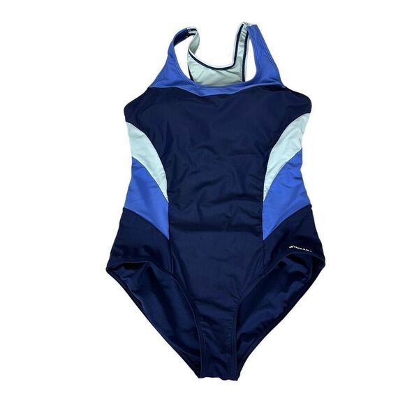 Winzara Womens Small One-Piece Swimsuit Blue - Picture 1 of 6